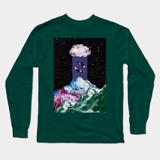 ying-yang in space Long Sleeve T-Shirt by VKArt